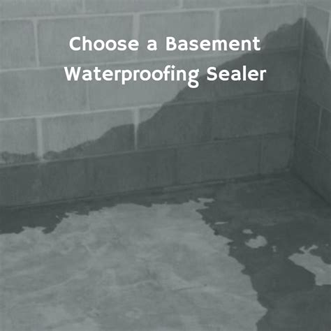 Basement Waterproofing Sealer Waterproofing Basement Sealer Best