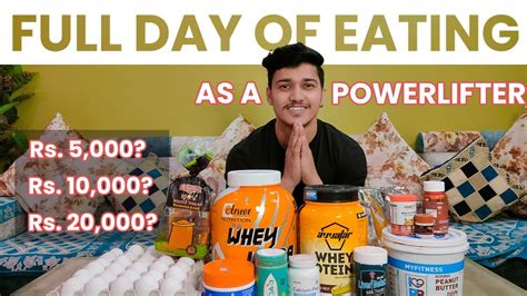 Full Day Of Eating As A Powerlifter 💪 Youtube