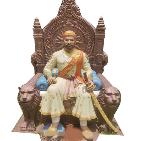 Fiber Multicolor Chatrapati Shivaji Maharaj Statue For Decoration At