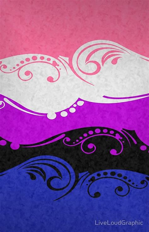 Fancy Swooped And Swirled Gender Fluid Pride Flag Background Samsung