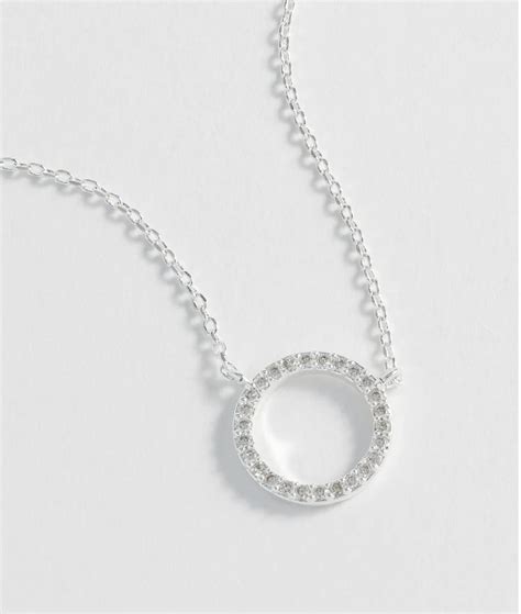 Circle Silver Necklace - Mokye