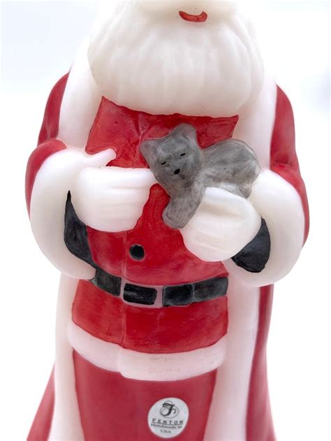 Fenton Santa With Kitten