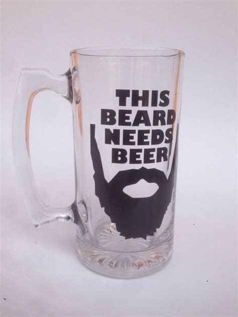 Beard Guy Beer Mug This Beard Needs Beer Beer Mugs Beer Mug