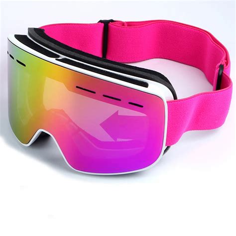 Double Layers Ski Snowboard Goggles Anti Fog Uv400 Big Ski Glasses Men