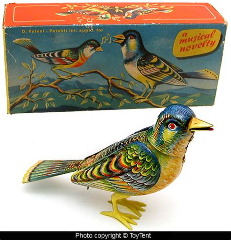 Singing Bird Mechanical Tin Wind Up Bird Sings Turns Head Flickr