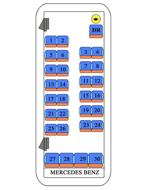 Denah Kursi Bus 25 Seat Denah Kursi Bus Shd Selain