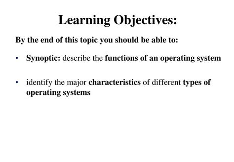 Ppt Types Of Operating System Powerpoint Presentation Free Download Id 6797410