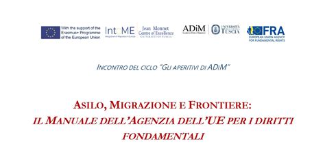 Event Alert Asilo Migrazione E Frontiere Il Manuale Dell Agenzia