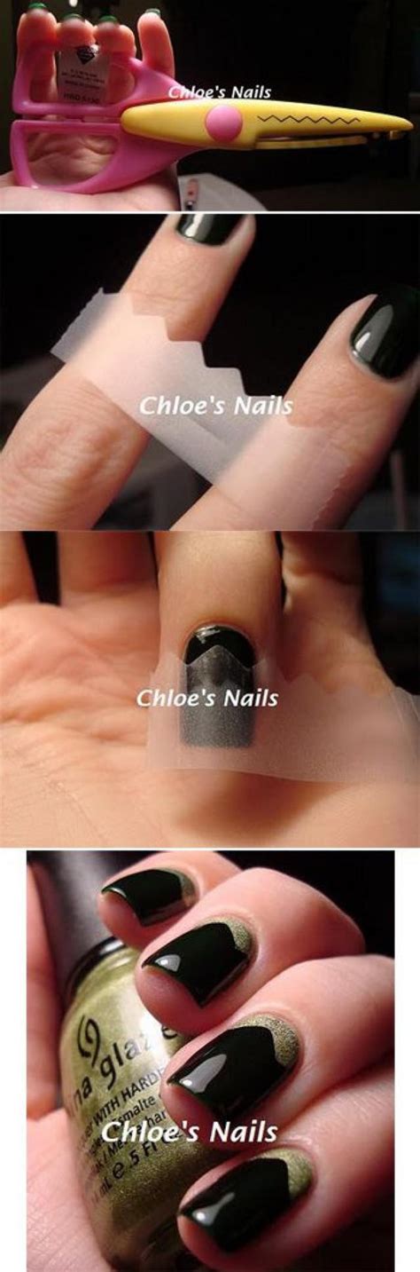 12 Amazing Diy Nail Art Designs Using Scotch Tape 2152299 Weddbook