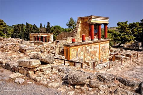 ruins  knossos palace heraklion crete greece flickr