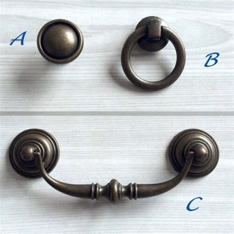 6 Large Drop Bail Dresser Pull Handle Drawer Knobs Pulls Etsy