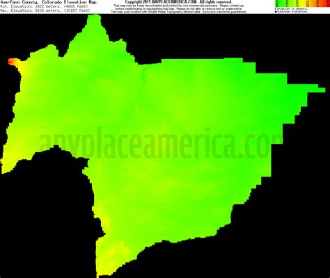 Free Huerfano County, Colorado Topo Maps & Elevations