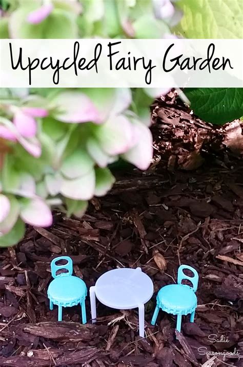 Fairy Garden Furniture by Crafting from the Junk Drawer!