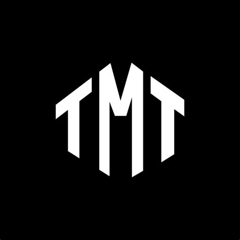 TMT letter logo design with polygon shape. TMT polygon and cube shape ...