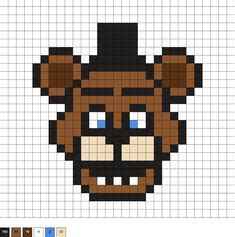 Pomys Y Z Tablicy Fnaf Pixel Art Na Tablicy Proste Rysunki