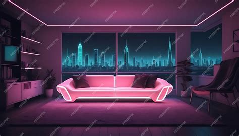 Premium Photo | Neon lights for living rooms or the bedroom