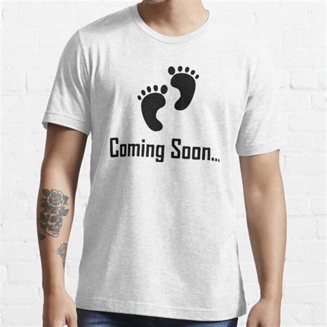 Baby Coming Soon Baby Feet Maternity Design T Shirt By Madfe Redbubble