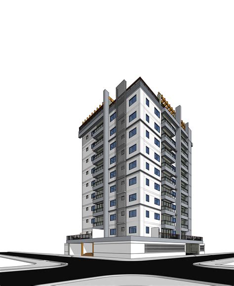 Edificio De Apartamentos Modelo 3D 39 3ds 3dm Unknown Stl Obj