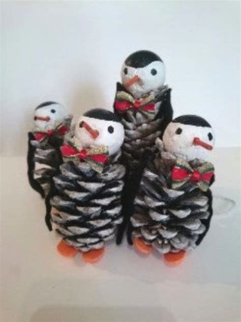 Pine Cone Penguins Etsy