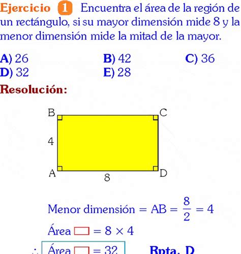 Formula Para Sacar El Area De Un Rectangulo Gance