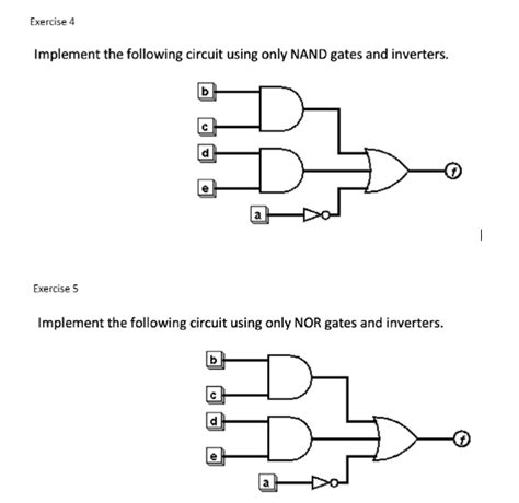 Solved Implement The Following Circuit Using Only Nand Gates