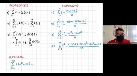 NOTACIÓN SIGMA PROPIEDADES Y FORMULAS CLASE EN VIVO Parte 2 YouTube