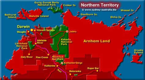 darwin surrounds nt map