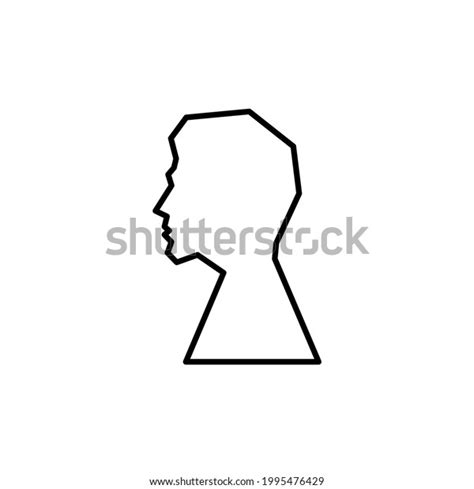 Silhouette Men Profile Icon Sketch Male Stock Vector (Royalty Free ...