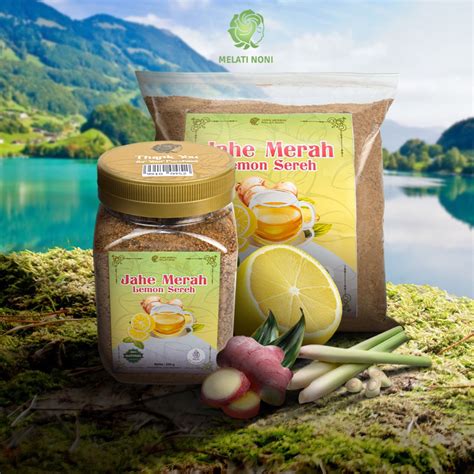 Jual Jahe Merah Lemon Sereh Gula Aren Bubuk Murni Instan Jamu Herbal