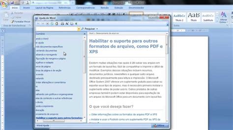 Como Salvar No Formato PDF Utilizando Word 2007 YouTube