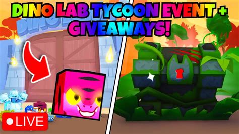 LIVE PET SIMULATOR 99 DINO LAB TYCOON EVENT HUGE PET GIVEAWAY