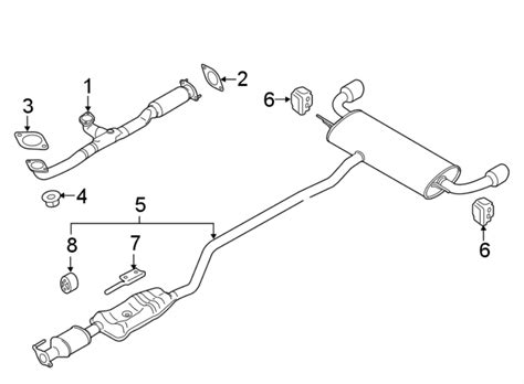 Ford Edge Exhaust Muffler 35 Liter Fwd Edge 35l F2gz5f250g Lakeland Ford Online Parts