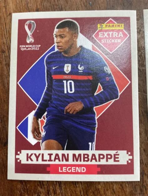 VIGNETTE PANINI EXTRA STICKER Killian Mbappé France FIFA WC QATAR 2022