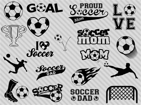 Soccer Svg Bundle Soccer Silhouette Svg Soccer Clipart Etsy Australia