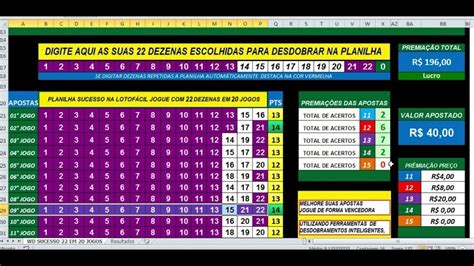 Planilha Lotof Cil Dezenas Esquema Novo Garantias Mercado Livre