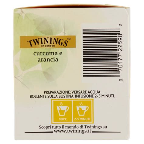 Twinings Infuso Aromatizzato Curcuma E Arancia X G Everli