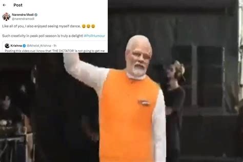 Enjoyed Seeing Myself Dance Pm Modi Shares His Meme Clip