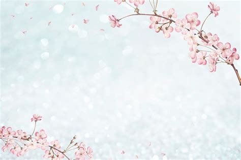 Cherry blossom branch, vintage background, | Premium Editable Design ...