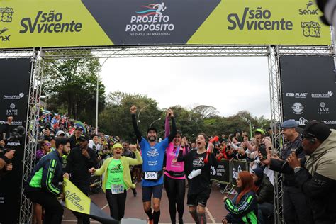 Supermercados São Vicente apoiou atleta no desafio de 365 maratonas