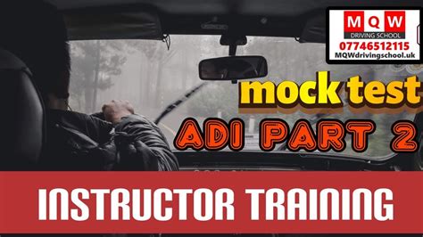 Mock Driving Test Adi Part 2 Driving Test Driver Instructor