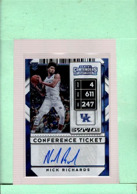 Panini Contenders Draft Picks College Ticket Jordan Bone