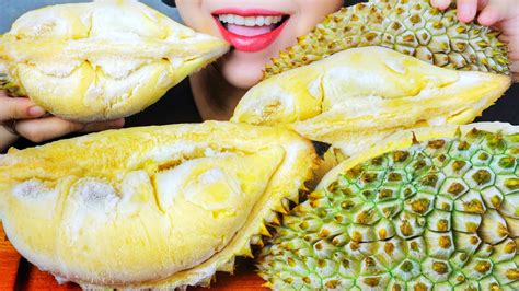 Asmr Frozen Durian Durian Ice Cream Eating Sounds Linh Asmr Youtube