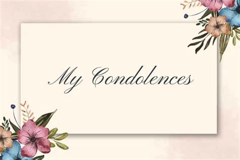 My Condolences: A Simple Expression of Sympathy – The Art Of Condolence