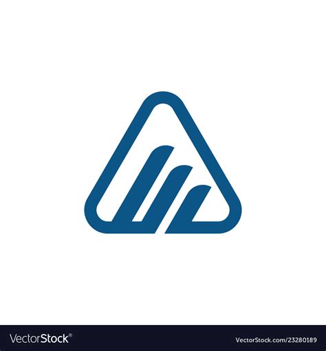 Triangle business logo Royalty Free Vector Image