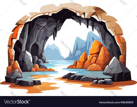 Cave format cartoon Royalty Free Vector Image - VectorStock