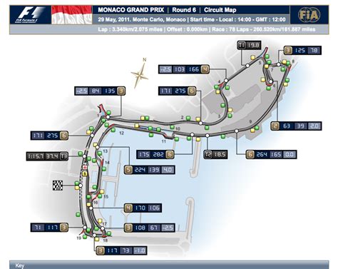 Map Of Monaco F1 Circuit