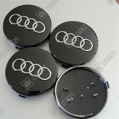 4 Black Wheel Rim Center Hub Caps 60mm Fits Audi A3 A4 A6 A8 S4 Tt Q7 S4 S6 S8 New For Sale In