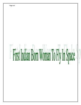 Kalpana Chawla PDF