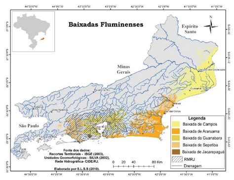 Baixadas Da Costa Fluminense Fonte Dos Dados Geomorfol Gicos Silva