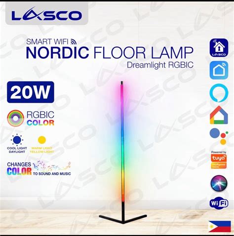 Lasco New Rgbic Series Smart Wifi Nordic Floor Lamp Ambient Light